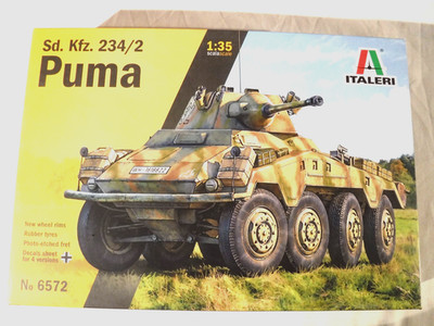 1/35 Italeri German Sd Kfz 234/2 Puma Scout Car w/ 75mm Cannon PE Parts # 6572