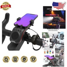 Bluetooth Speaker Bike Mount: 10-in-1 Multifunctional Phone Holder, LED Light