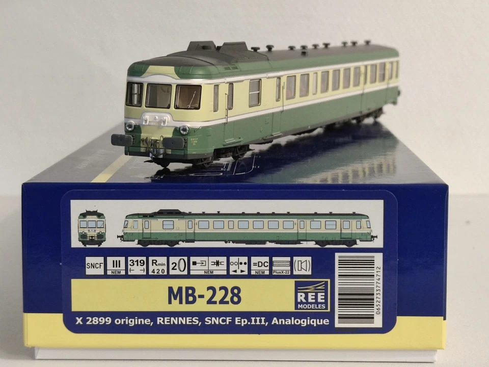 REE MODELES MB-228 X2898 Autorail X2800 Ep.III SNCF HO #60 - Photo 2/4