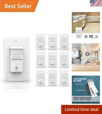 10Pack Occupancy Motion Sensor Light Switch, PIR Infrared Motion Activated Wa...