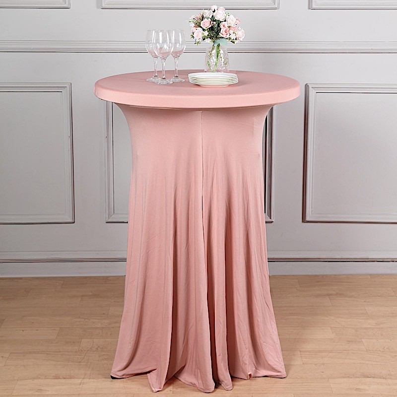 Natural Wavy Drapes Spandex Tablecloth Party