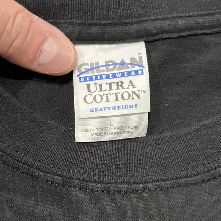 Camiseta Gildan Iowa Hawkeyes 2003 Orange Bowl para hombre grande de algodón negro Foto 3 de 4