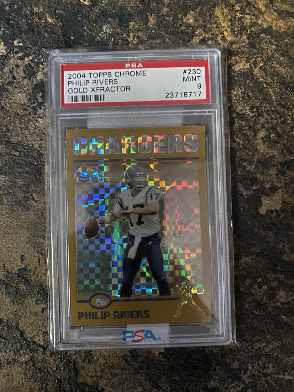 2004 Topps Chrome - Philip Rivers #230 Gold X-Fractor /279 (RC) PSA 9! HOF?