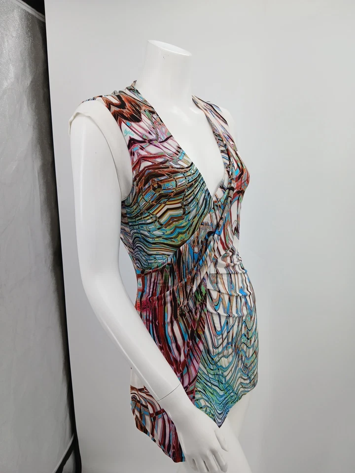 Vestido ultra mini Byblos Italia para mujer Y2K L Foto 2 de 4