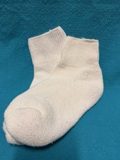 Men's VTG Socks White Ankle 9-11 80's White USA Made 90s New