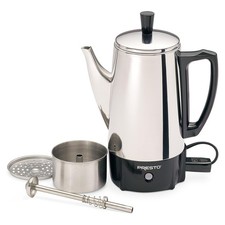 Cafetera Presto de acero inoxidable, percoladora clásica, fácil de verter (caja abierta)