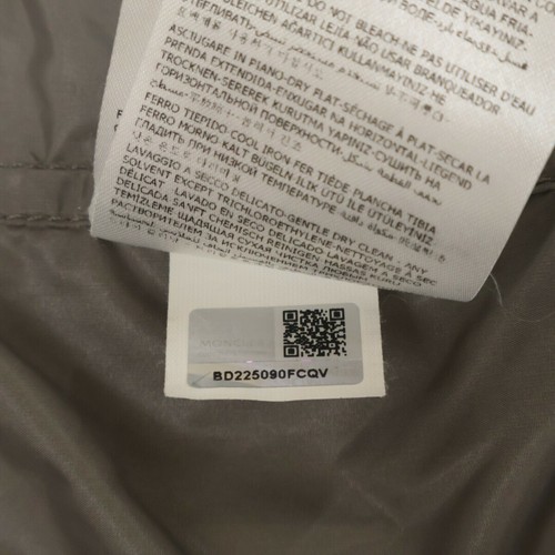 Moncler Urville Men's Gray Nylon Zip-Up Jacket Size 0 #EI BHA - Picture 7 of 9