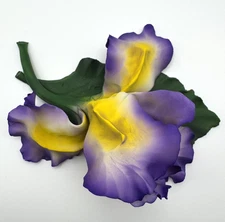 Vintage Capodimonte Iris Figurine, Ceramic, Hand-Painted in Monte Rosa, Italy