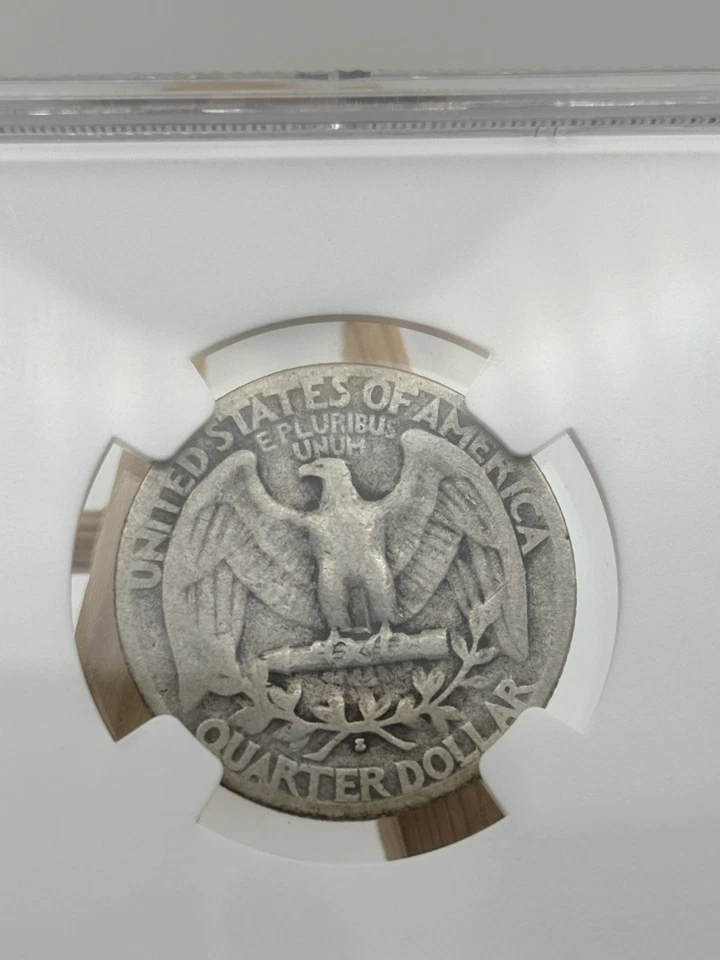 1932-S Washington Quarter NGC VG8 – Key Date – Certified & Rare! - Image 4 of 4
