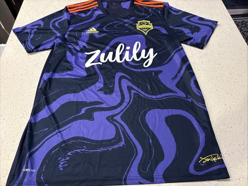 Adidas Seattle Sounders Purple Haze Jimi Hendrix Official XL Mens Jersey