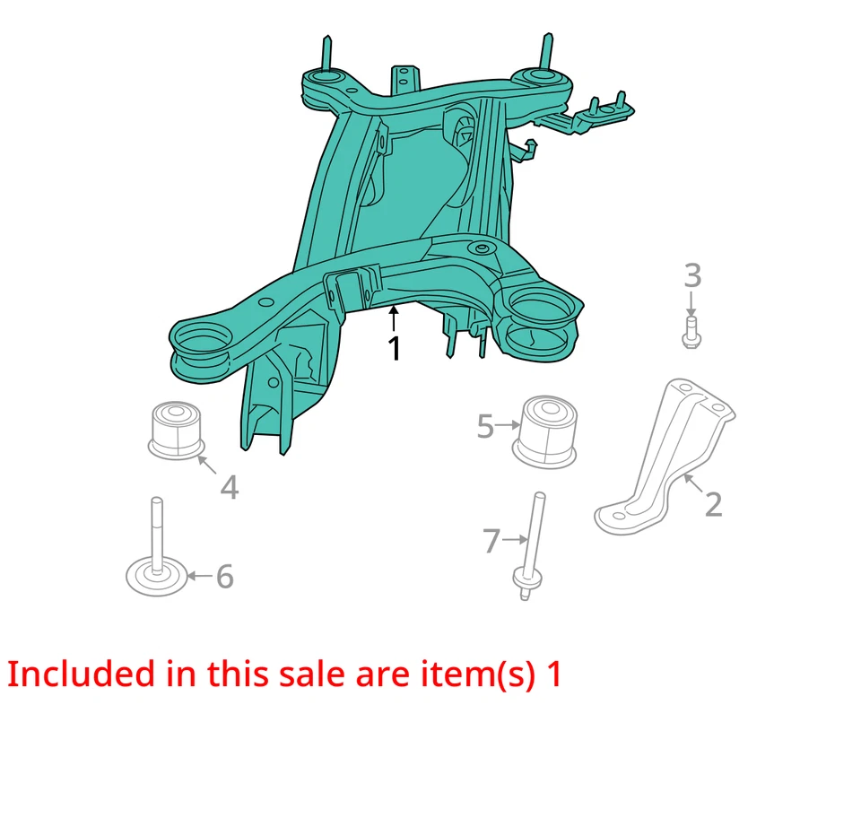 Crossmember/K-Frame Rear FWD Thru 12/13/15 Fits 09-16 JOURNEY 10303532 - Изображение 4 из 4