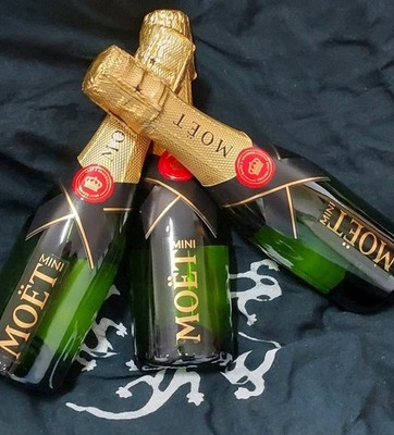 Moet & Chandon Brut Imperial Champagner Piccolo Flasche 12 % Vol / 3 × 0,2 Liter