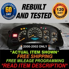 2000-2002 Silverado Sierra Tahoe Suburban Yukon Avalanche Gauge Cluster 2000-2002 Silverado Sierra Tahoe Suburban Yukon Avalanche Gauge Cluster