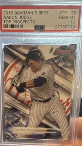 2016 Bowman's Best Aaron Judge Top Prospects Rookie #TP-28 Yankees PSA 10