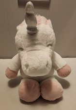 Kelly Toy Baby UNICORN PLUSH 15" Stuffed Animal Cuddle Rattle White Pink NWOT