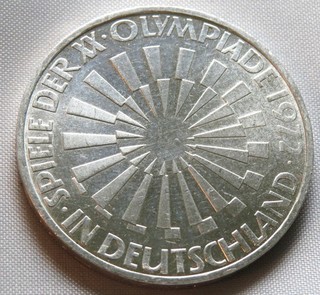 10 MARK 1972G DUITSLAND ZILVER .625 32.6 mm 15.20 g VF