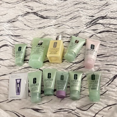 Lot Of 10 Clinique Skincare Moisturizing Gel Liquid Facial Soap Sonic Foaming