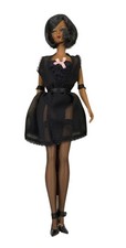 Matel - Barbie Fashion Model Lingerie #5 Black Silkstone 56120 with COA