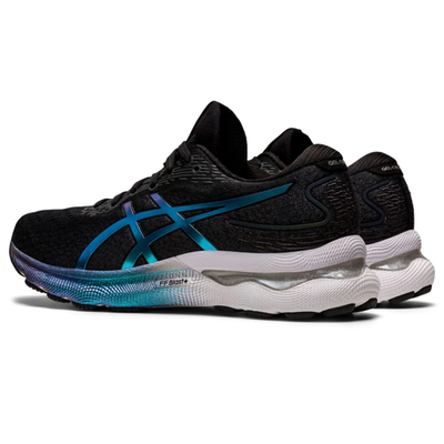 ASICS Gel Nimbus 24 Platinum Sneakers Black Running Trainers Shoes