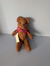 Vintage Teddy Bear Plush Brown Stuffed Toy 10 Inch