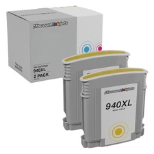 2PK C4909AN for HP 940XL 940 YELLOW Ink Cartridge OfficeJet Pro 8000 8500 8500a