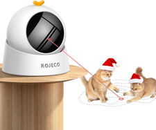 Auto Laser Cat Toy - Random Motion Track, Magnetic 360  Base, Run Quiet,Recharge