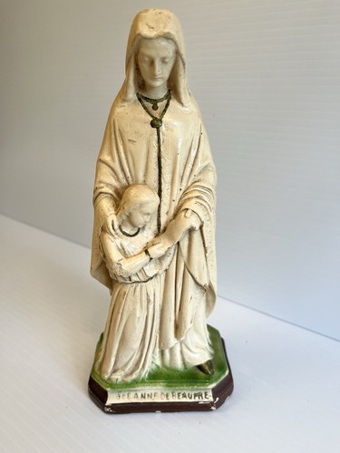 Vintage Statue of St. Anne De Beaupre- Made In Italy- Catholic Christianity 8”