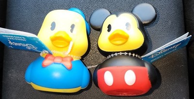 Disney Duckalooz Rubber Duck Mickey & Donald Duck Set of 2 Free Shipping 