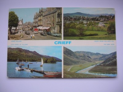 Crieff Postkarte - James Square, Callum's Hill, Loch Earn, St. Fillans, Sma' Glen