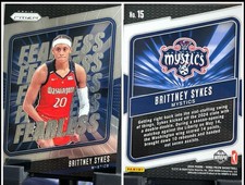 2024 Panini Prizm WNBA Fearless Brittney Sykes #15 Silver Prizm
