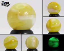 5/8" Uranium Patch Marble Lemon White NM-