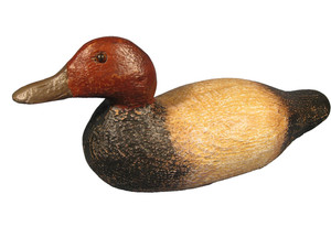 Antique Wooden Canvasback Drake Duck Decoy