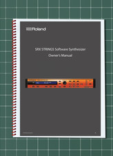 Roland SRX STRINGS Software — Owners Manual User Guide — 70 Pages — USA Made