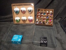 Paperchase Glass Christmas Tree Baubles Decorations 6 Hearts & 25 Mini Baubles