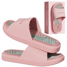 MOTTLED SKY Acupressure Massage Slippers Acupressure Foot Massager Shoes Refl...