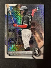 Elijah Tatis 1st Chrome Mojo Refractor Rookie 2022 Bowman Card #BCP-23 White Sox