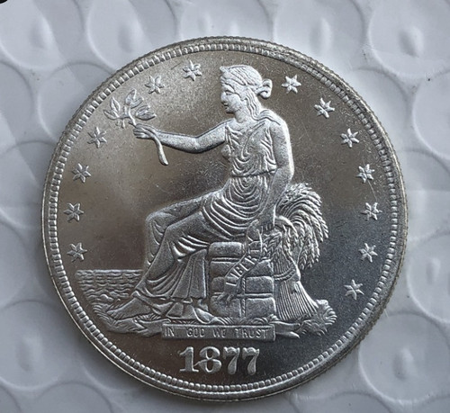 1877 CC Seated Liberty Take flowers Silver 1 Dollar High Grade A++++
