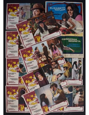Fotobusta Prunk Geheime Elizabeth Taylor Mein Farrow Mitchum Joseph Lose F423
