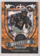 2021 Panini Prizm Draft Picks Crusade Orange Ice Prizm Rondale Moore #171 0w8