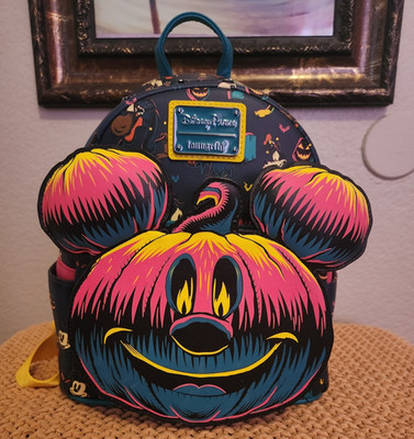 Loungefly Disney Parks Mickey Mouse Halloween Glow-in-the-Dark Mini Backpack