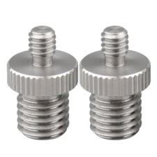 CAMVATE 1/4" Male to M12 Male Double-end Screw for DSLR Rig 2 Pieces