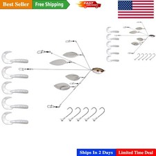 Efficient Yumbrella 5 Wire Fishing Rig with Soft-Plastics - Lightweight Design