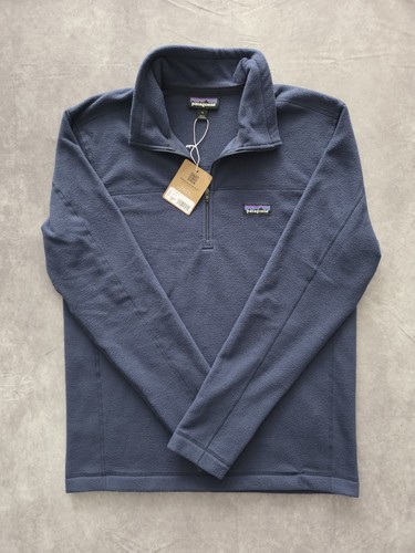 SKU0187 Patagonia Micro D 1/4 Zip Fleece Pullover Navy Men's Small NWT New Tags