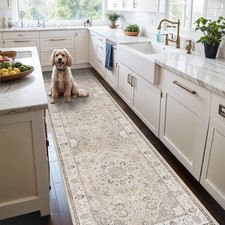 Washable Entryway Runner Rug Non Slip Vintage...