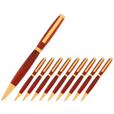 Slimline Pen Kit, Satin Gold Finish, 10 Pack, Legacy Woodturning