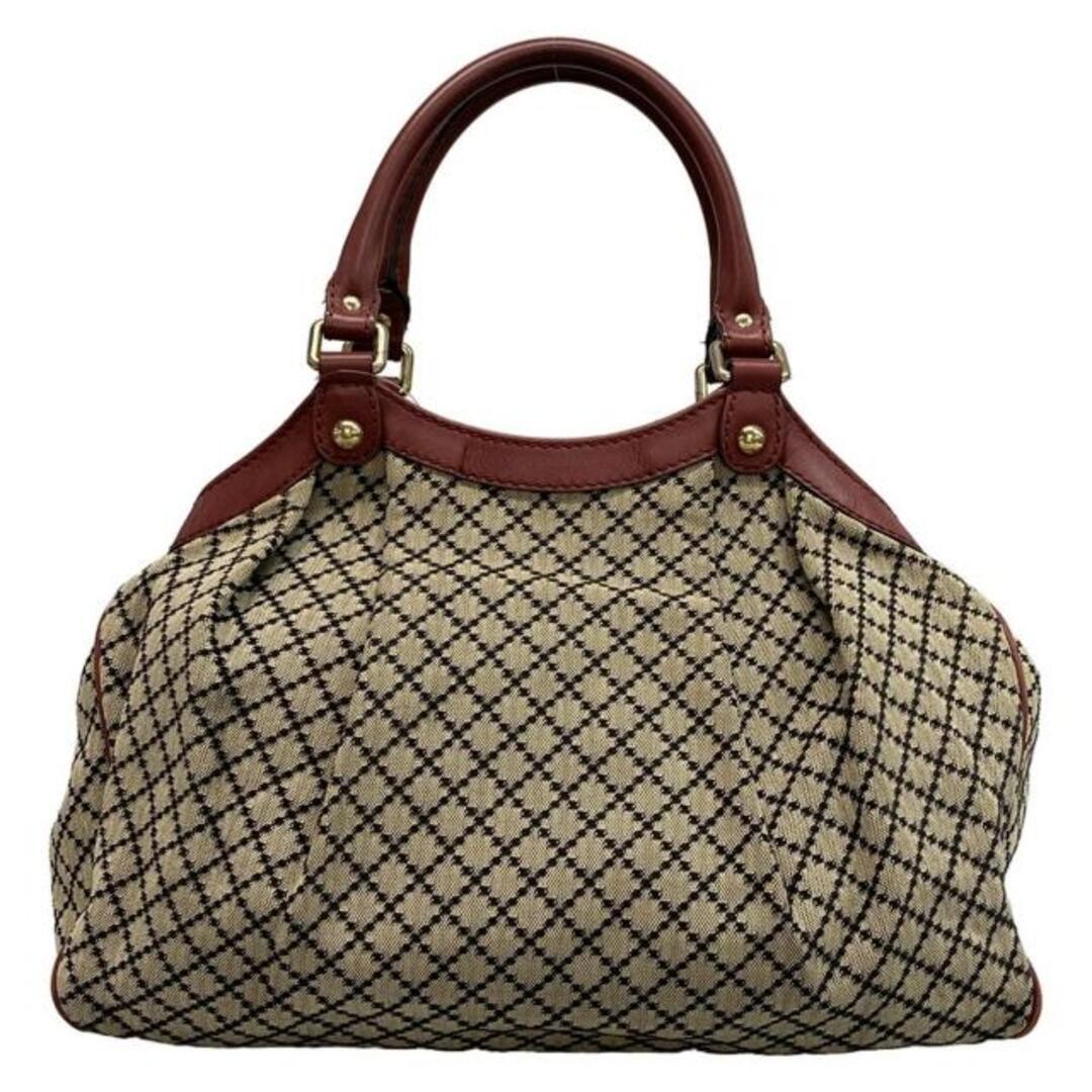 Gucci Sookie Diamante Tote Bag Beige Black Bordeaux Leather Used thumbnail 4