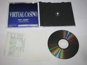 Virtual Casino Sega Saturn Japan import +obi reg card US Seller
