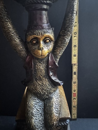 Vintage bellhop monkey lamp 20 inch - Picture 3 of 15