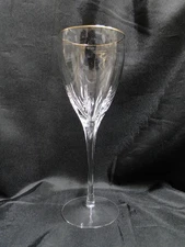 Lenox Firelight Gold Crystal, Gold Trim: Water or Wine Goblet (s), 8 5/8"