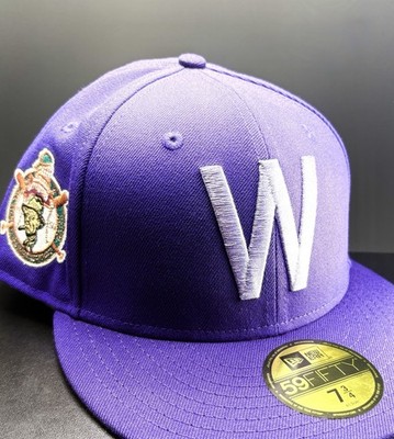Washington Senators New Era 7 3/4 59FIFTY Hat Club Horror Pack Purple Gray UV DS